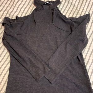WilliamRast peek-a-boo shoulder long sleeve top